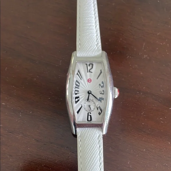 Michele Silver and White Women's Watch - Picture 1 of 9